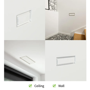 Lakeso Fabricant Direct Grilles de Ventilation en Acier Design Moderne Registres de Ventilation Ouvertures <span class=keywords><strong>d</strong></span>'Air pour Murs Intérieurs - Product Image 5