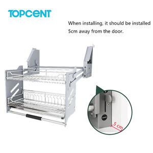 Topcent alta calidad acero inoxidable 304 plato presurizado cesta colgante gabinete elevador - Product Image 6