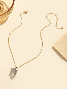 <span class=keywords><strong>Collar</strong></span> de Alta Gama con Colgante Estilo <span class=keywords><strong>Hello</strong></span> <span class=keywords><strong>Kitty</strong></span>, Moderno y Adorable, con Piedras de Ojo de Gato - Product Image 6