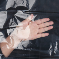 Grand sac en plastique transparent personnalisé pour l'emballage Design plat