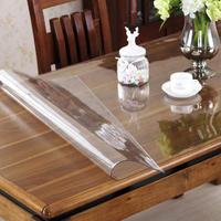 Tapis de table basse moderne multifonctionnel en verre souple transparent épais, protection de bureau en PVC avec fonction de coussin lavable pour usage domestique