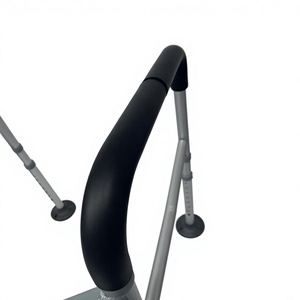 Barres de sécurité pour toilettes modernes en aluminium, réglables en hauteur et en largeur, poignées pliables, pour personnes âgées et handicapées (gris) - Product Image 5