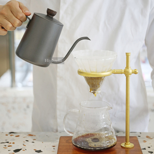 คุณภาพสูง Lfgb ภาพวาดสีดำ Pour Over เครื่องชงกาแฟชงชาเย็นกาแฟหยด Gooseneck หยดสำหรับกาแฟและชา - Product Image 5