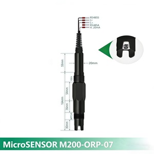 Intelligenter Industrieller ORP-Redox-Sensor RS485 4-20mA Ausgang Automatische Temperaturkompensation Sonde für Abwasser- und Trinkwasserüberwachung - Product Image 1