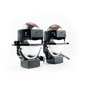 Para <span class=keywords><strong>BMW</strong></span> para Honda accesorios de coche 3 pulgadas cuadrado Bi-LED proyector lente faro lente ópticamente transparente 12V 6000K Color Temp New Co - Product Image 4