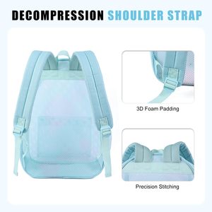 Sac à dos en filet transparent pour l'école, la plage, la natation, les sports, le travail et les voyages - Product Image 3