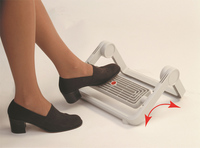 Repose-pieds ergonomique Twinco sous le bureau, hauteur réglable, repose-pieds pliable inclinable avec pieds en caoutchouc antidérapants