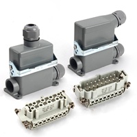 BYLJQ HE-016 HE-020 Heavy Duty Rectangular Connector 16A 500V Copper Contacts Hot Runner Small Power Plug for Equipment