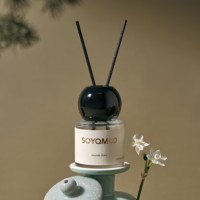 Diffuseur à Roseaux Mini 50ml Personnalisé Parfum d'Ambiance Air Frais Huile Essentielle Naturelle pour Aromathérapie avec Bâtonnets d'Arôme