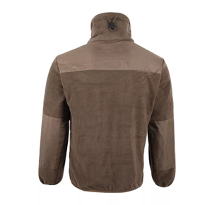 เสื้อแจ็คเก็ต DFFJ301 สีน้ำตาลคาคี สำหรับกิจกรรมกลางแจ้ง มีหลายกระเป๋า ซิปสีเขียวขี้ม้า ผ้าฟลีซมีฮู้ด เหมาะสำหรับการล่าสัตว์และกิจกรรมทางยุทธวิธี - Product Image 2