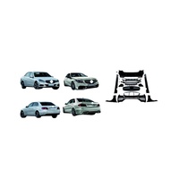 Upgrade Body Kit Bumper Depan Mercedes-Benz E-Class W212 E63 AMG S-MODELL, Enveloping, Bolt-On, Plastik+ABS Hitam Universal