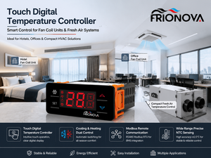 Système d'air frais Frionova à commande double chaud/froid avec commutation automatique, pièces de réfrigération, thermostat numérique CVC - Product Image 1