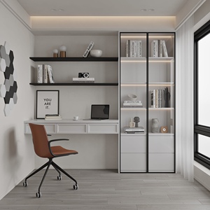 Gabinete de almacenamiento de librería sólida de diseño personalizado para sala de estar y dormitorio gabinetes de cocina decorativos a prueba de polvo - Product Image 1
