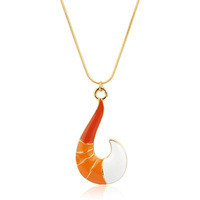 Collier fantaisie en alliage de zinc, motif queue de renard et griffe de chat, style dessin animé, décoration paon, pour les fans d'anime
