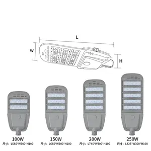 发光二极管路灯150w 200w 300w IP 66室外140lm/W照明头灯路灯5年保修公园灯