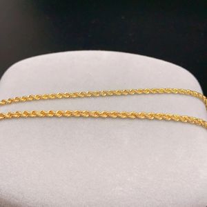 Xinfly 18K Gold Au750K Hemp Rope Twist <b>Bracelet</b> <b>Adjustable</b> Fine Chain & Link Braided <b>Bracelet</b> - Product Image 2