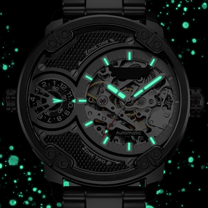 Reloj de Negocios para Hombre, Personalizado al por Mayor de Fábrica, Caja de Acero Inoxidable, Movimiento Mecánico+Quartz <span class=keywords><strong>GMT</strong></span>, Resistente al Agua - Product Image 4