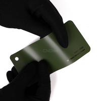 Film de protection extérieur pour voiture en TPU satiné vert militaire premium auto-réparant, résistant au sable et à l'usure