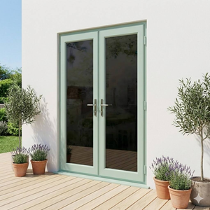 Puerta de Patio Minimalista de Aluminio Qifan, Vidrio Templado Doble, Apertura Lateral, Aislamiento Acústico, para Jardín, Hogar u Oficina, Superficie Acabada - Product Image 3