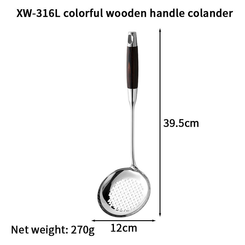 XW-316 Wooden handle colander