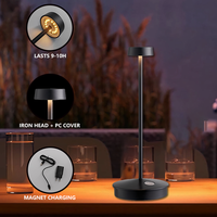 Lámpara LED de Noche con Sensor Táctil, Lámpara de Lectura de Mesa de 5W, Cristal IP65, Luz Nocturna Eléctrica Moderna para Dormitorio, Sala de Estar