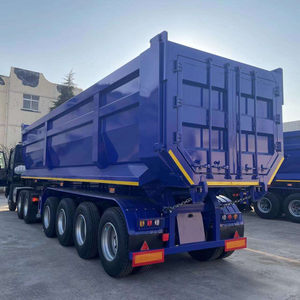 Remorque de camion semi-remorque benne basculante arrière en U de haute qualité 25m³ 32m³ - Product Image 1