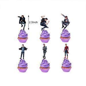 <span class=keywords><strong>Tom</strong></span> Holland Birthday Party Supplies Set Comprend Bannière Gâteau & Cupcake Toppers Ballons-pour les célébrations des fans & X4235 Parties - Product Image 6