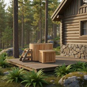 Bañera de Inmersión Fría Premium Todo en Uno de Alta Gama con WIFI y APP Integrada, Enfriador de Baño de Hielo, Bienestar, Madera y Acero Inoxidable, Terapia de Frío - Product Image 2