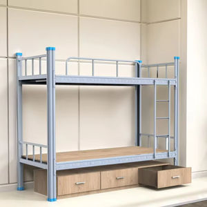 Uitverkoop Metalen Stapelbedden voor Tieners Hoge Kwaliteit Kinderen met Opbergruimte Modern School Slaapzaal - Product Image 5