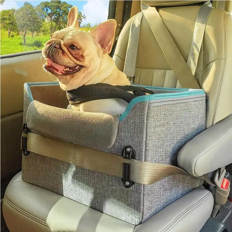 เบาะนั่งในรถแบบยกได้พับได้ที่นั่งในรถสำหรับสุนัขและแมวแบบพกพาสำหรับสัตว์เลี้ยง