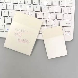 Hot Sale Custom Logo Transparent <b>Sticky</b> <b>Notes</b>, Self-Adhesive Index Stickers, Colorful PET Memo Pad for School - Product Image 4