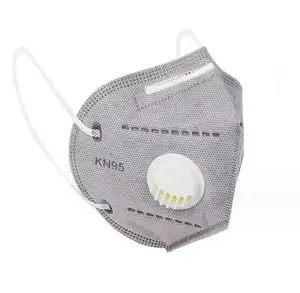 Personal Protective Equipment Breathing Face Shield Mask Valved Dust Pollution Respirator Mouth Mask With Valve