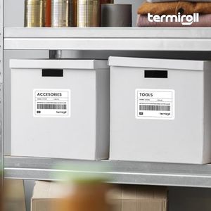 4x3 direct thermal labeling–500 labels/<b>roll</b>, product and inventory barcode labels - Product Image 2