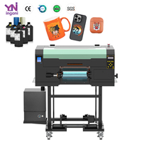 Impresora UV DTF Automática Ingani de 2 Cabezales, Cabezal de Impresión de Tinta UV I3200 I1600 F1080, Impresora de Etiquetas de Rollo a Rollo