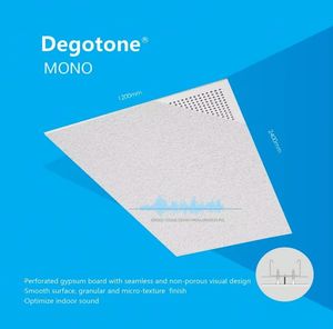 Placa de <span class=keywords><strong>Yeso</strong></span> Perforada para Techo, Acústica, Super Lisa, con <span class=keywords><strong>Panel</strong></span> de Lana Mineral Insonorizante - Product Image 6