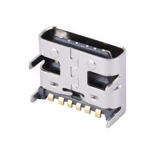 Connecteur femelle Type C 6 broches 5V 3A SMT à montage en surface, boîtier métallique, application PCB FDX0171A1 - Product Image 5