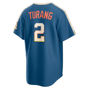 Maillot de football américain pour hommes 2026 Milwaukee City Connect Stadium Jersey Bleu Minéral # 22 Christian Yelich # 11 Chourio # Maillot de baseball Misiorowski 32 - Product Image 5