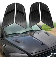 1 Paire de Décorations de Capot Moteur pour Voiture, Panneaux de Ventilation en Forme de Feuille, Petites Couvertures d'Aération, Design de Sortie d'Air