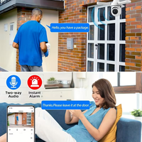 Caméra de sécurité intelligente PIX-LINK CAM RW118P-L90 pour la maison intelligente, éclairage intégré à trois pales, style ventilateur, caméra d'ampoule réseau intérieure