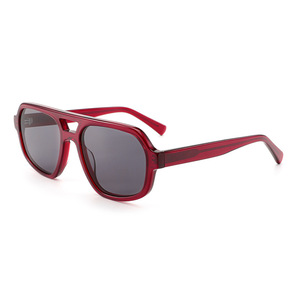 Custom Logo 2026 Fashion <b>Men</b> Women Double Bridges Big Frame <b>Sunglasses</b> UV400 Pilot <b>Square</b> Acetate Sun Glasses for Unisex - Product Image 4