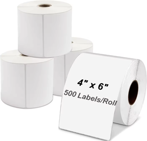 Etiquetas de Envío de Papel Térmico de Alta Calidad 4x6, 80mm*80mm, Adhesivo Fuerte para Envío Exprés - Product Image 1