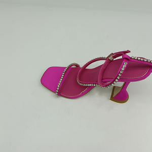 Cialisa-Sandalias de tacón alto y fino <span class=keywords><strong>para</strong></span> mujer, zapatos de satén personalizados con tirantes de diamantes de imitación, <span class=keywords><strong>para</strong></span> boda, <span class=keywords><strong>2022</strong></span> - Product Image 4