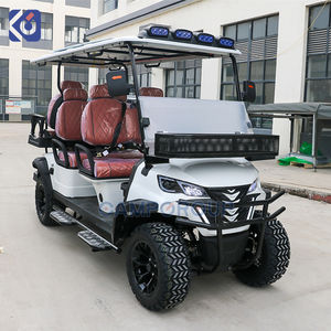 Carrello da Golf a benzina di Design di lusso 6 posti sollevato da Golf Buggy da strada alimentato a Gas Club Car EPA supporto turismo Golf Car - Product Image 5