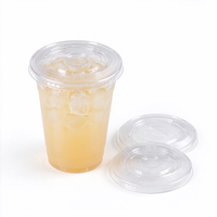 Couvre-gobelet en PLA jetable pour la restauration professionnelle, compostable et biodégradable, pour les boissons glacées à emporter
