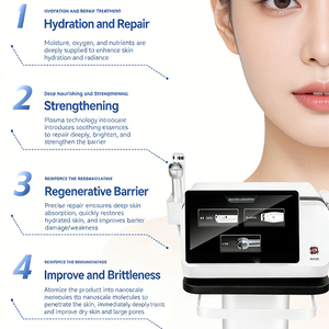 Appareil professionnel d'hydro-injection, pulvérisation d'eau, lifting facial, ultrasons à double fréquence, dispositif de lifting par gouttelettes d'eau - Product Image 4