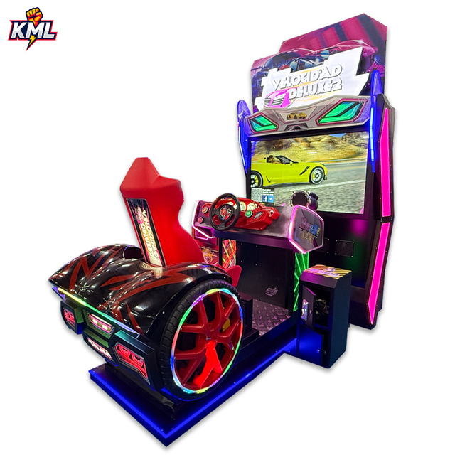 Indoor Amusement Equipment Speed Driving Sim Racing Simulator Car Children's 37 Inch LCD Coin Operated English Game for Arcade