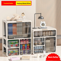 Boîte de rangement de bureau, armoire de rangement multi-niveaux de style tiroir pour accessoires capillaires, rouge à lèvres, cosmétiques et bijoux
