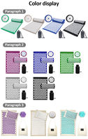 OEM Tapis et oreiller de massage d'acupression de haute qualité, portables, pour soulager les douleurs au dos, aux pieds et au cou, et la relaxation musculaire du corps