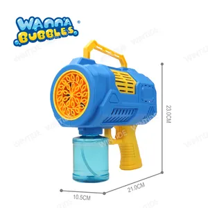 Automatic Rocket-Shaped PC Plastic Toy Bubble Gun For Boys Toddlers 1-8 Outdoor Summer Easter Birthday Parties Bubble Blasters