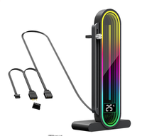 Affichage de la température ARGB support de support de carte graphique support de carte vidéo support GPU pour accessoire de boîtier d'ordinateur de carte mère
